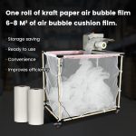 Kraft Paper Air Bubble Packaging Cushion Roll