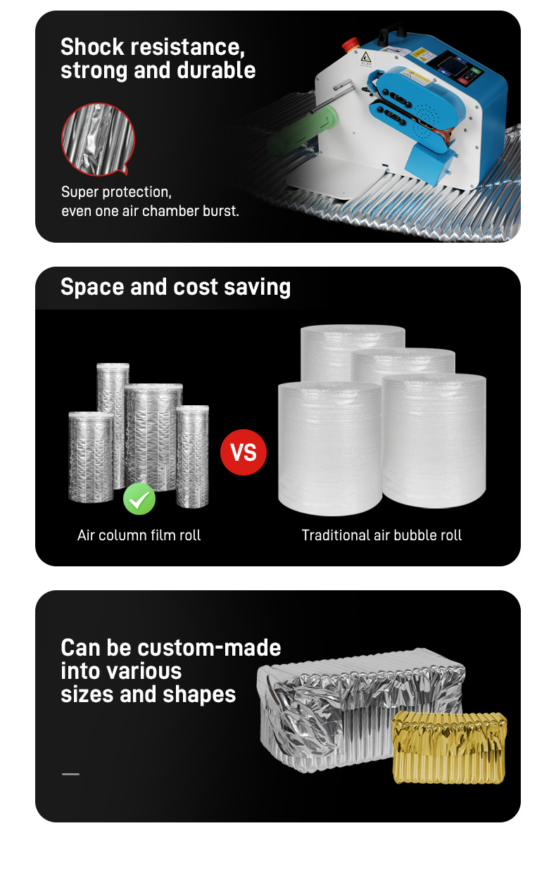 Aluminum Self-adhesive Air Column Bags features