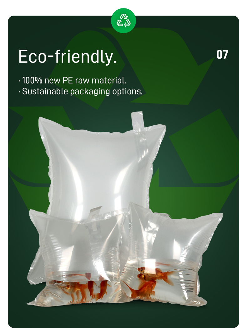 Fish shipping bag feature and benefit