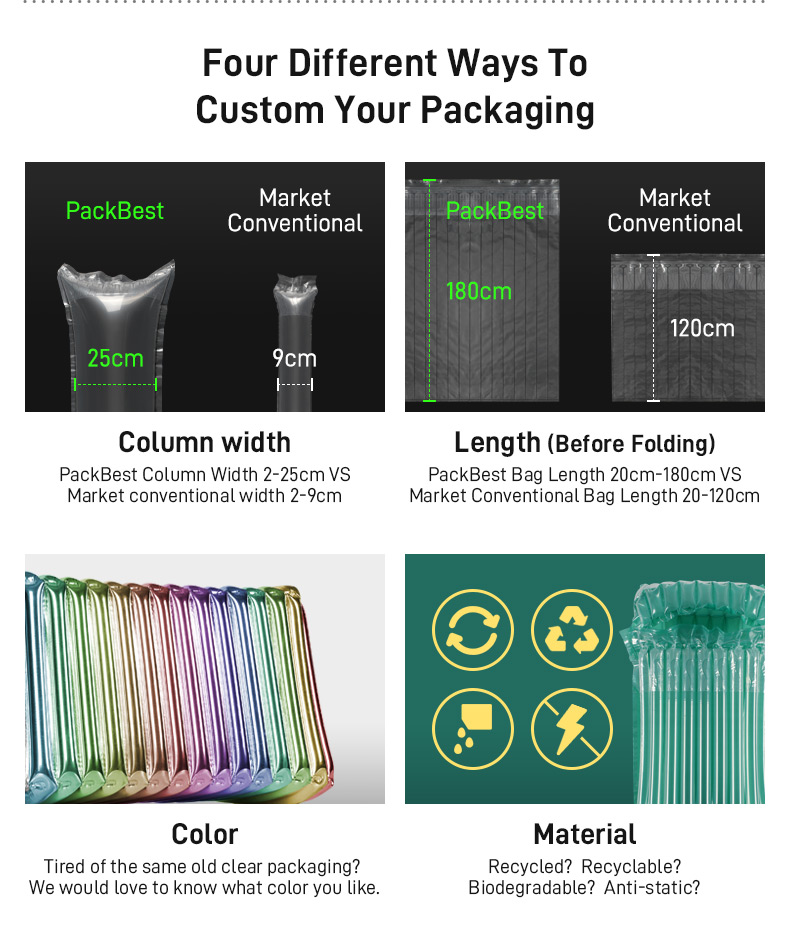 How to custom your air column bags?
