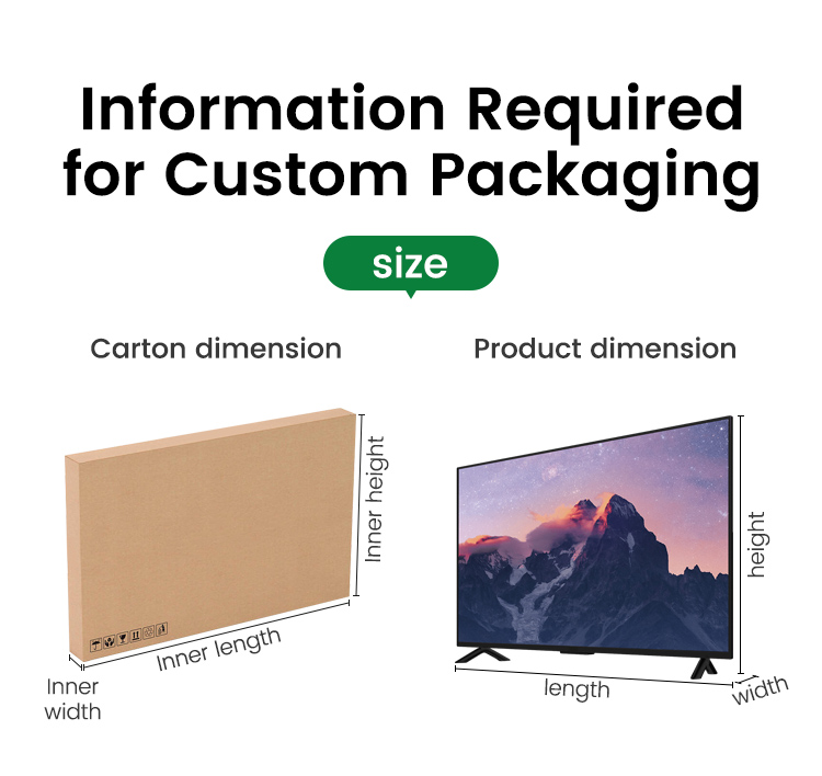 Information required for customized TV air column bags