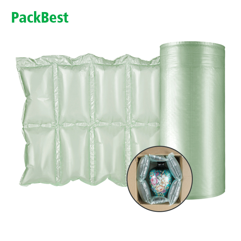 thumbnail interactive-video image 1 of AirDEFENDER Lite Air Pillow Film Roll - 1,000 Ft Of 6x8 Air Pillows | Fits Most Air Pillow Machines (2" Core) 1 of 10