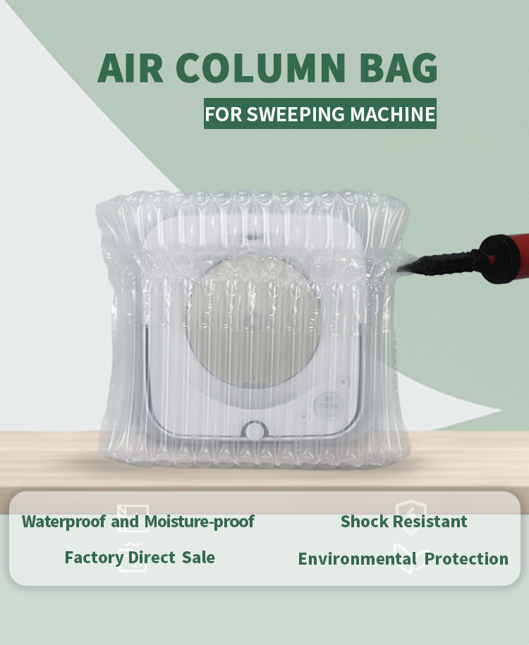 Sweeping machine air column bag