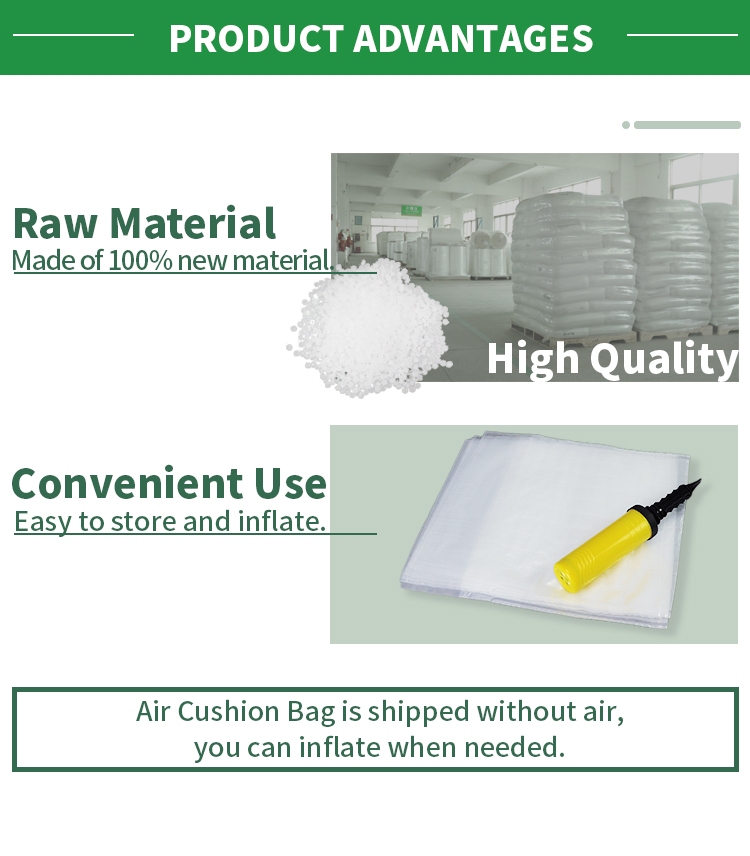 Air column bag advantages