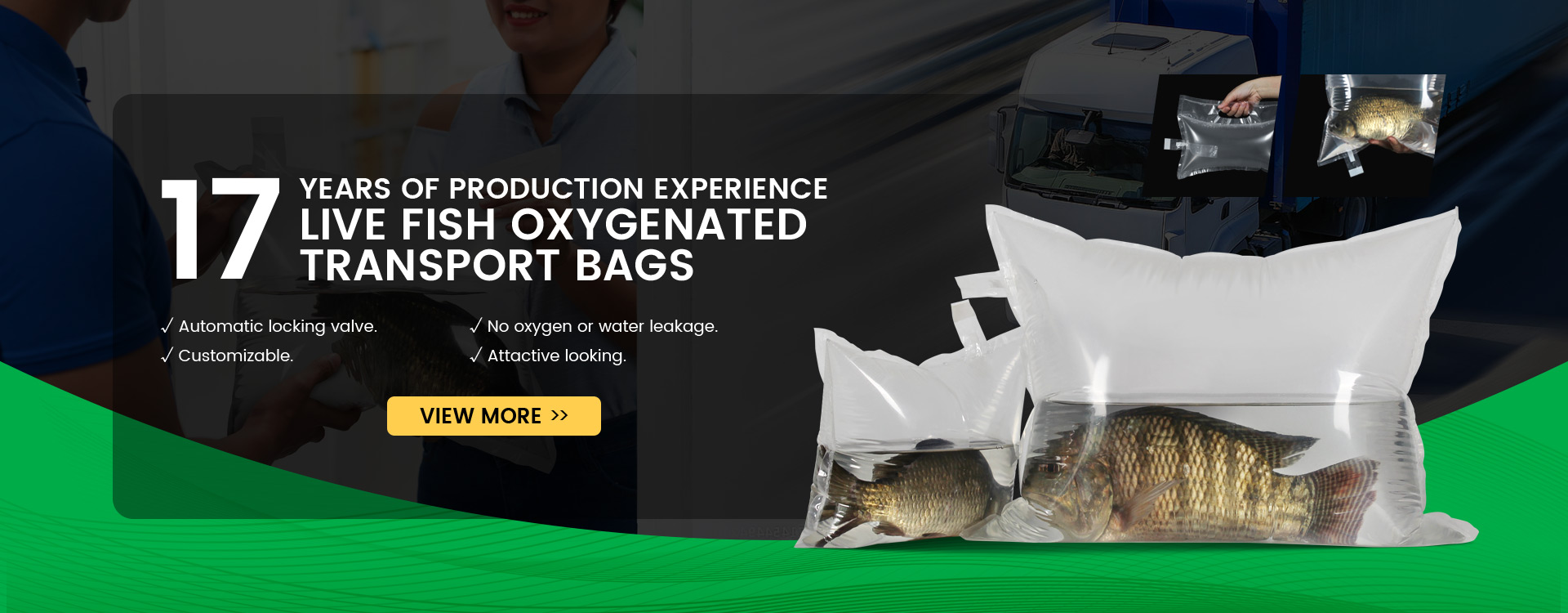 Live Fish Oxygenated Transport Bags