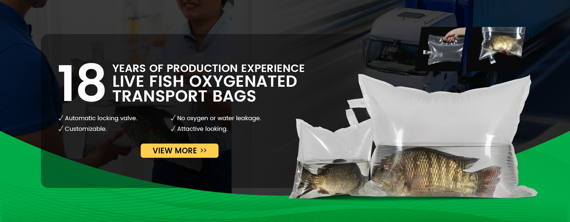 Live Fish Oxygenated Transport Bags