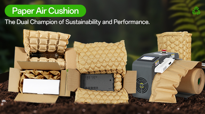 Paper air cushion packaging