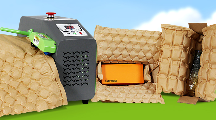 Paper air cushion packaging
