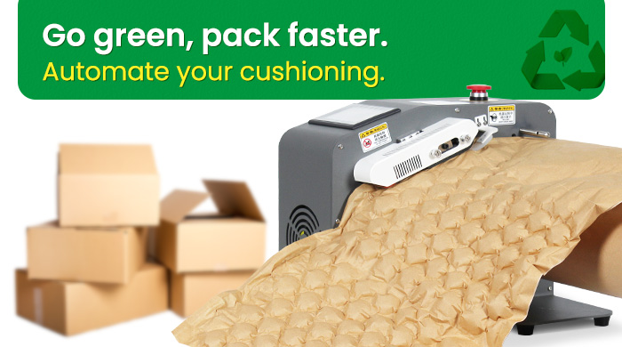 Paper air bubble cushioning